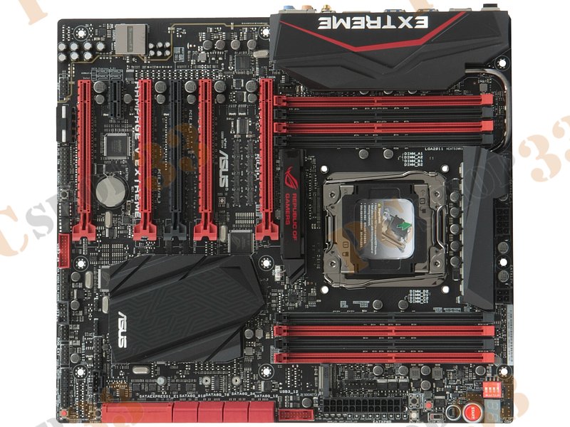 Мат. плата Socket2011-v3 ASUS Rampage V Extreme/U3.1 (iX99, 8xDDR4, M.2, SATA III, RAID, 5xPCI-E, 1Гбит LAN, WiFi, BT, USB3.0, E-ATX)