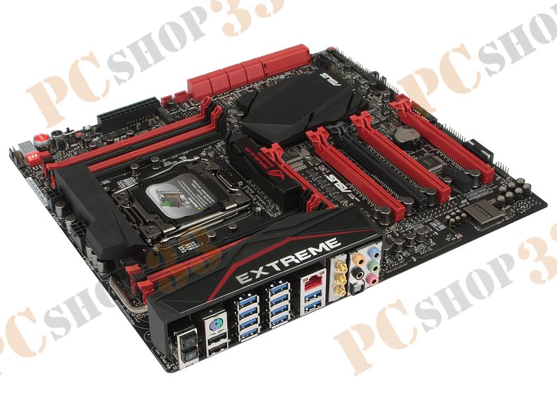 Мат. плата Socket2011-v3 ASUS Rampage V Extreme/U3.1 (iX99, 8xDDR4, M.2, SATA III, RAID, 5xPCI-E, 1Гбит LAN, WiFi, BT, USB3.0, E-ATX)