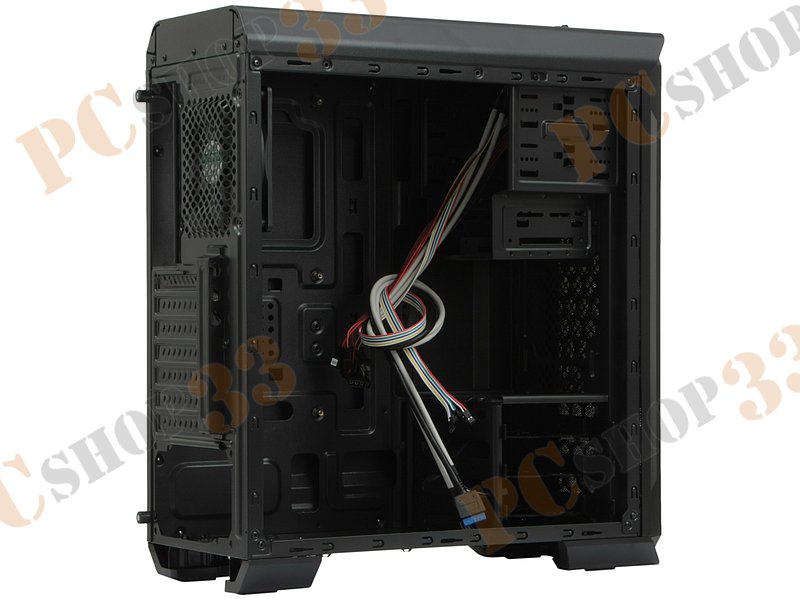 Корпус Miditower Aerocool Aero-500 Window Black, ATX, черный (без БП)