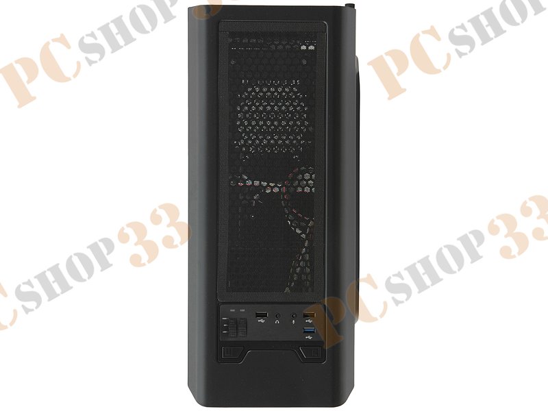 Корпус Miditower Aerocool Aero-500 Window Black, ATX, черный (без БП)