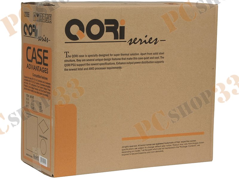 Корпус Minitower Codegen QORi M106B, mATX, черный (без БП)