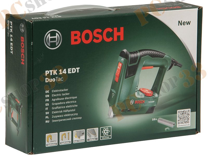 Степлер Bosch PTK 14 EDT 0603265520 (220В, 30уд./мин., тип 48/14мм, 6-14мм)