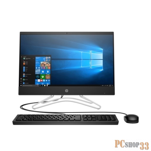 Моноблок HP 22-c0023ur 4GY85EA (Core i3 8130U-2.20ГГц, 4ГБ, 1ТБ, GFMX110, LAN, WiFi, BT, WebCam, 21.5 1920x1080, W10 H) + клавиатура + мышь