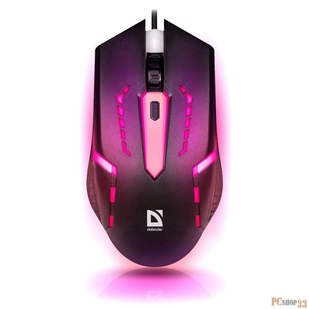 Мышь Defender Hit MB-601 52601 {Проводная оптическая мышь, 7 цветов, 4 кнопки, 800-1200dpi}