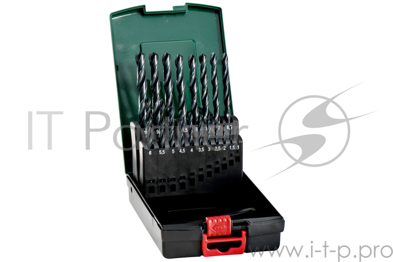 Буры,сверла,долото Metabo 627164000 Набор HSS-R 19 сверел (1-10 мм) металл.коробка