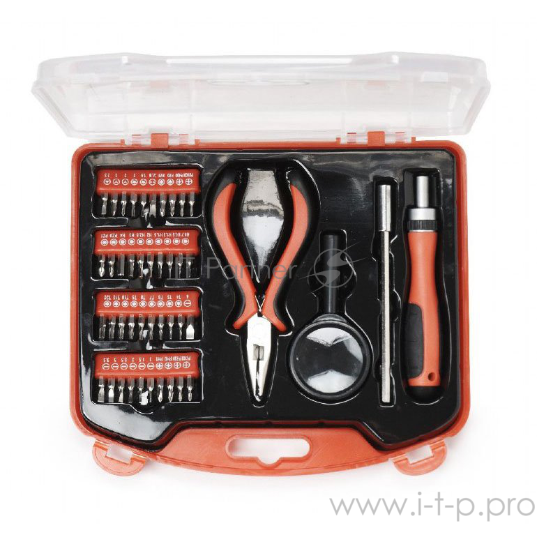 Набор инструментов Cablexpert TK-BASIC-02 набор инструментов (44 предмета)
