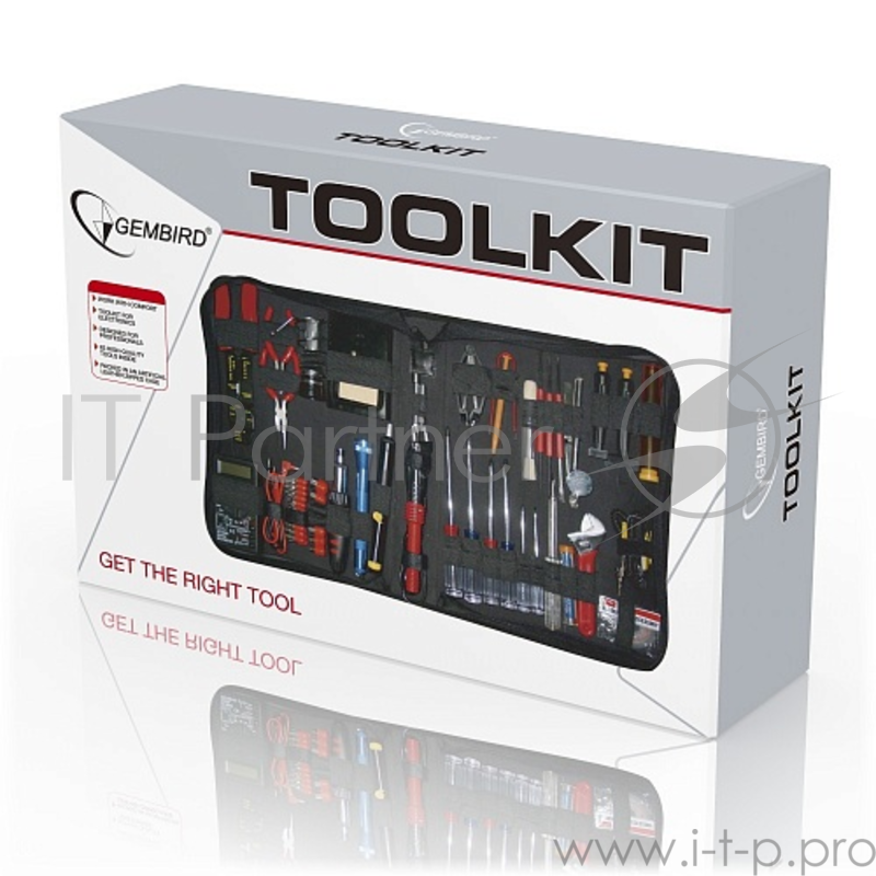 Набор инструментов Gembird TK-ELEC(C) набор инструментов (63 предметов)