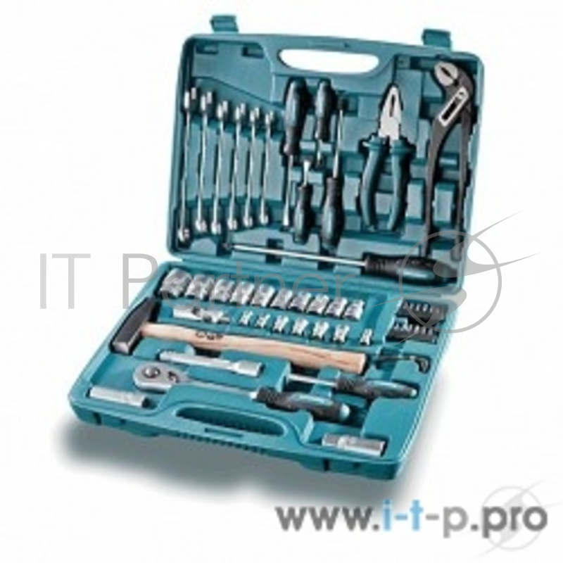 Наборы инструмента HYUNDAI K 56 Набор инструментов { 56 предметов, инструментальная Cr-V сталь высокой прочности, кейс }