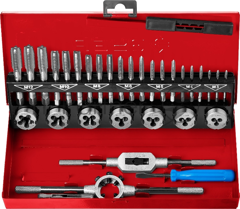 Наборы Набор метчиков и плашек ЗУБР