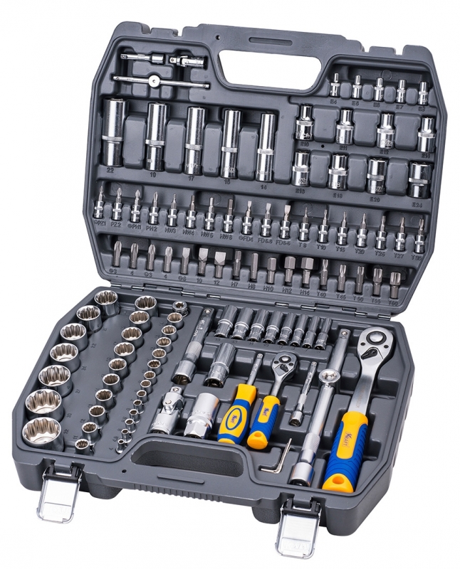 Наборы KRAFT Набор инструмента 108 предметов с 12 гран.головками KT 700680