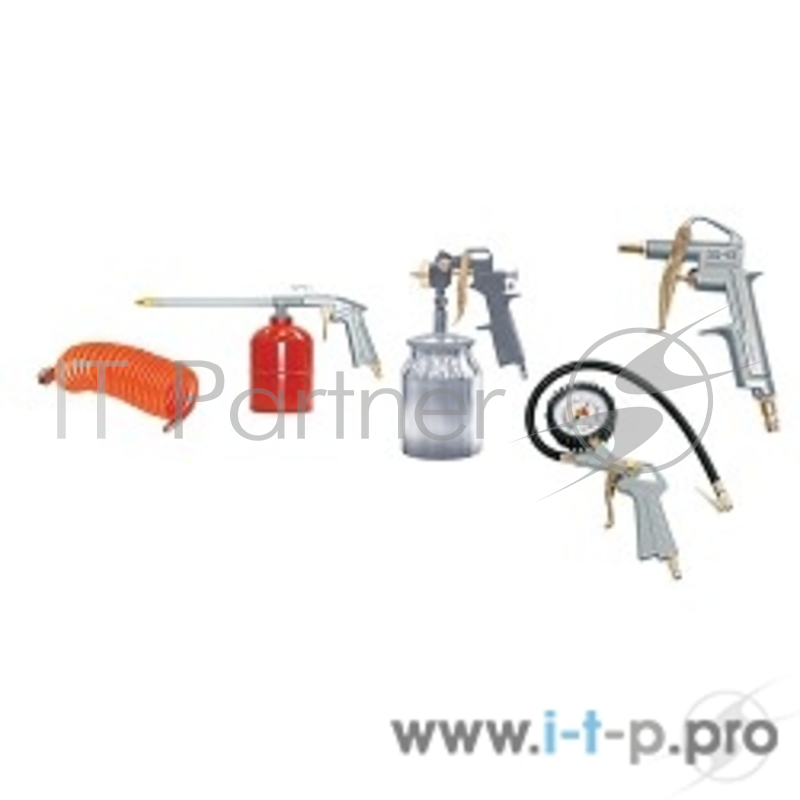 Пневматическое оборудование FUBAG Набор пневмоинструмента 5 предметов 120102 {к/р с нижним бачком}