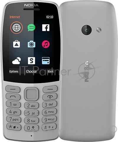 Мобильный телефон Nokia 210 DS Gray 16OTRD01A03