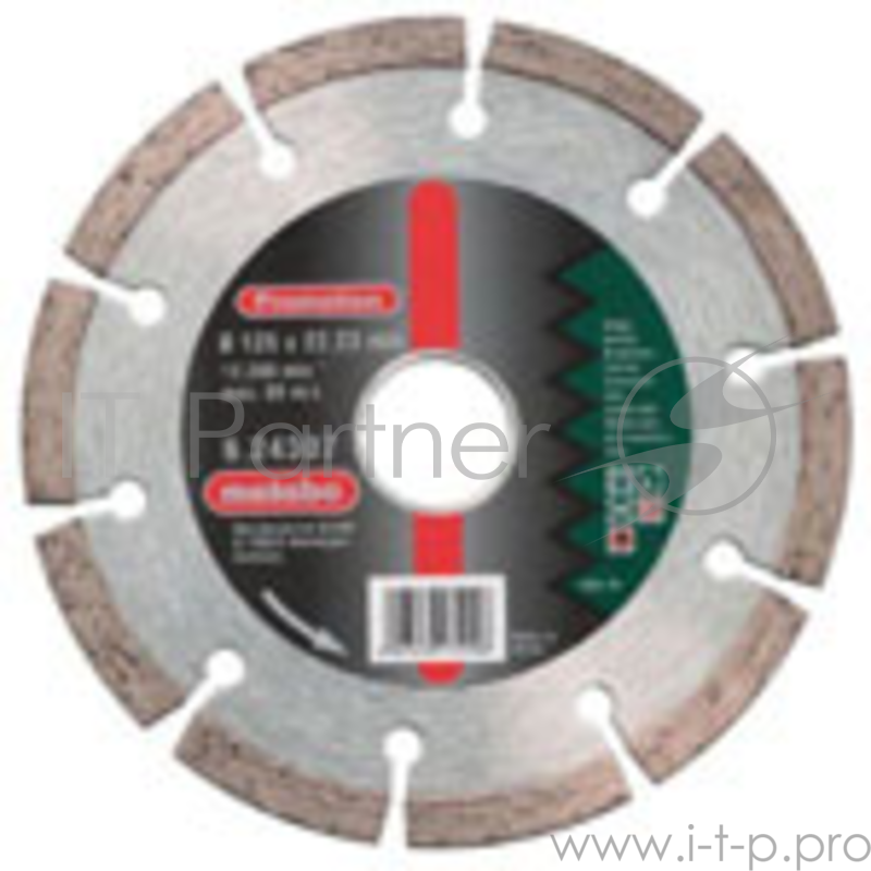 Диски отрезные, пильные, шлифовальные Metabo Алмазный круг 125x22,23 мм универсальный 624307000