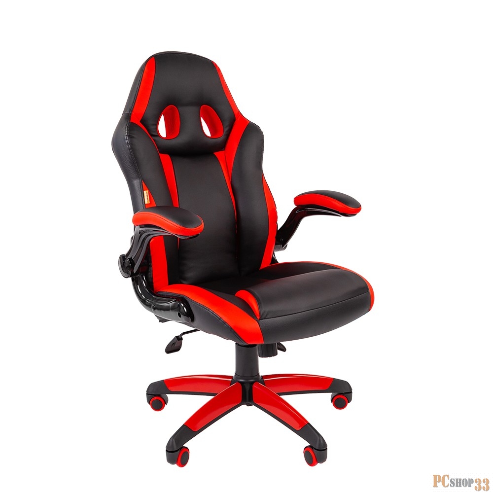 Офисные кресла Офисное кресло Chairman game 15 Россия экопремиум черный/красный (7022777)