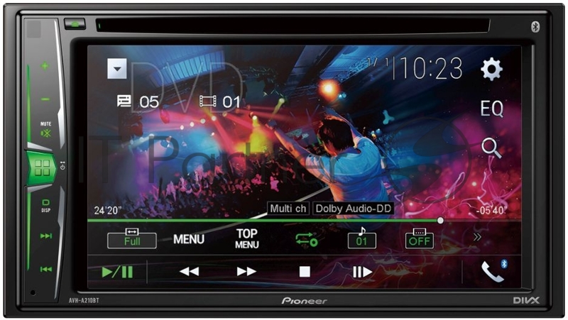 Автомагнитола CD DVD Pioneer AVH-A210BT 2DIN 4x50Вт