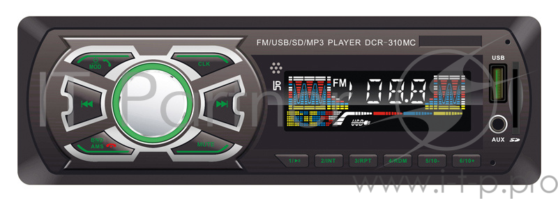 Автомагнитола Digma DCR-310MC 1DIN 4x45Вт