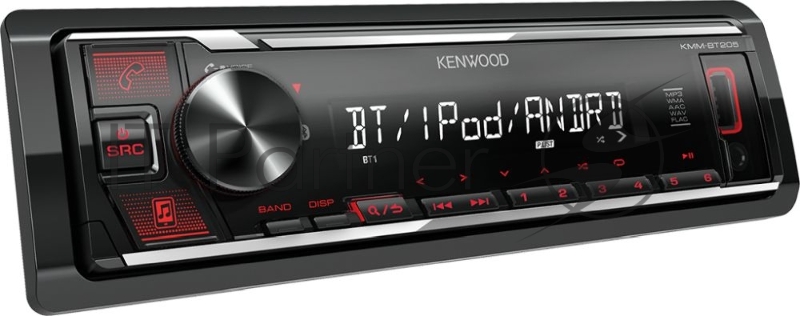 Автомагнитола Kenwood KMM-BT205 1DIN 4x50Вт