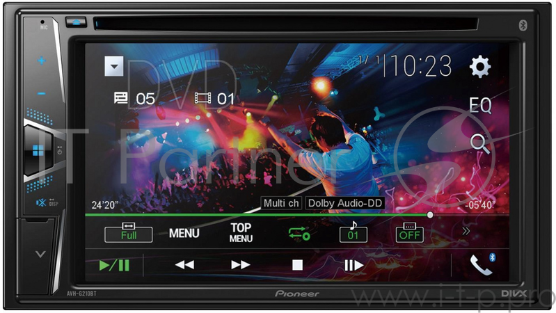 Автомагнитола PIONEER AVH-G210BT (2018 Мультимединая система с экраном 6,2