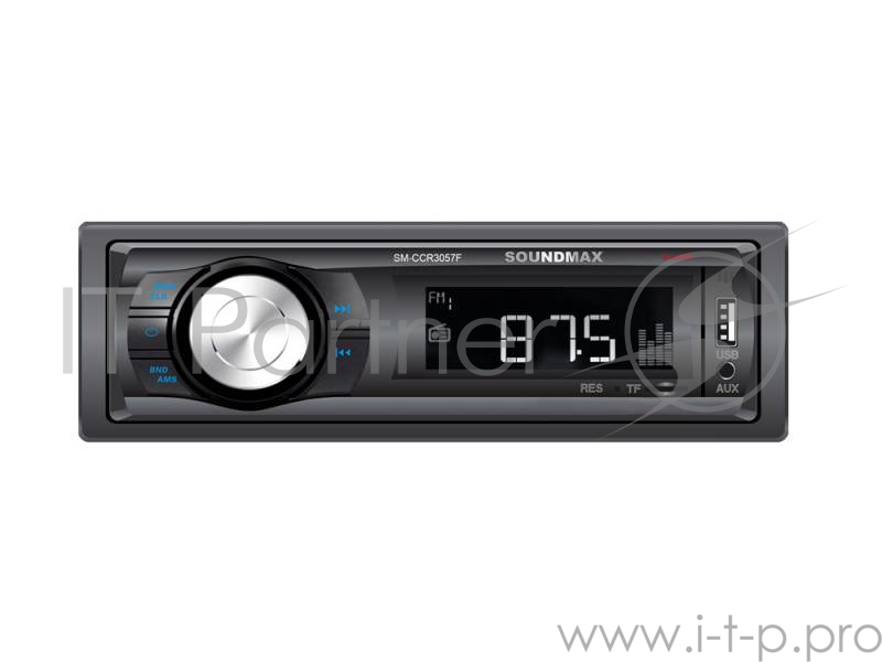 Автомагнитола Soundmax SM-CCR3057F 1DIN 4x40Вт