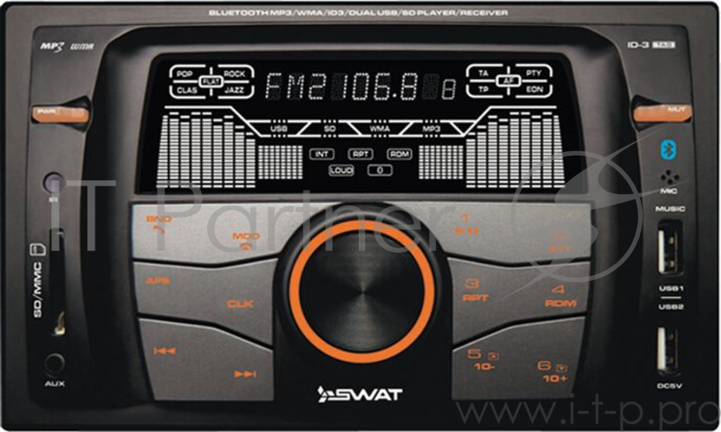 Автомагнитола Swat WX-216UBA 2DIN 4x50Вт