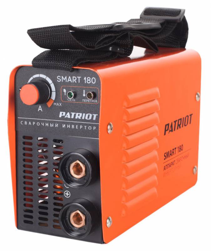 Сварочный аппарат Patriot SMART 180 инвертор ММА DC 3.7кВт