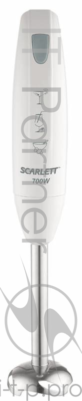 Блендер погружной Scarlett SC-HB42S09 700Вт белый