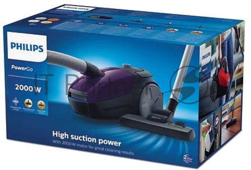 Пылесос Philips FC8295/01 2000Вт фиолетовый/черный