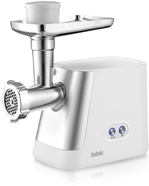 Мясорубка BBK MG2008 белый/металлик