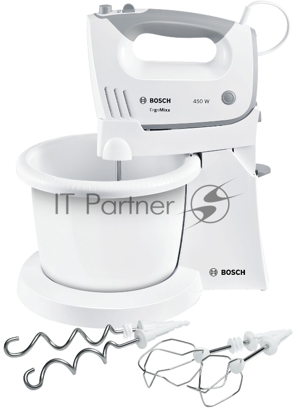 Миксер стационарный BOSCH MFQ36460 450 Вт. белый/серый