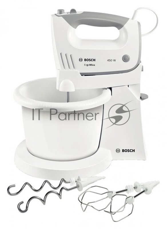 Миксер стационарный BOSCH MFQ36460 450 Вт. белый/серый