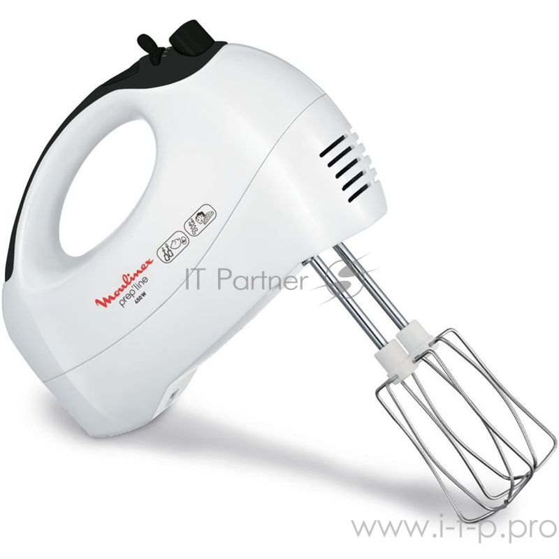 Миксер ручной Moulinex HM411110 450Вт белый