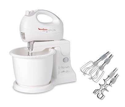 Миксер ручной Moulinex HM412131 450 Вт. белый/серый