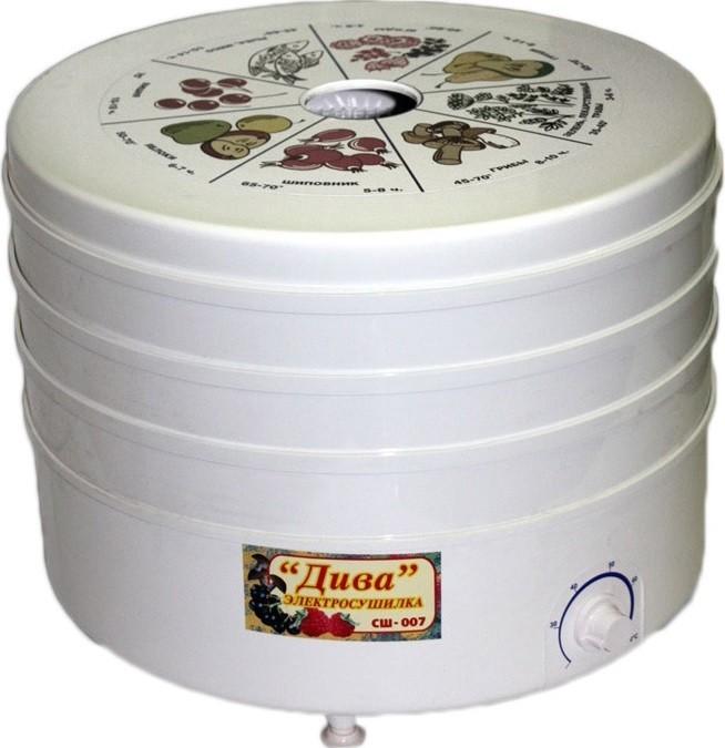 Сушилка для овощей и фруктов Ротор Дива СШ-007-01 3 поддона, гофротара