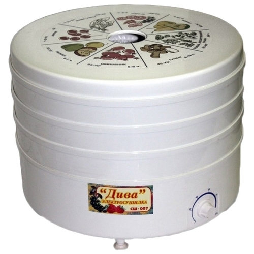 Сушилка для овощей и фруктов Ротор Дива СШ-007 с 3 решетами в гофротаре