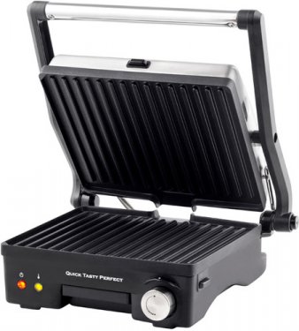 Электрогриль GFGril GF-130 Plate Free 1800 Вт. серебристый/черный