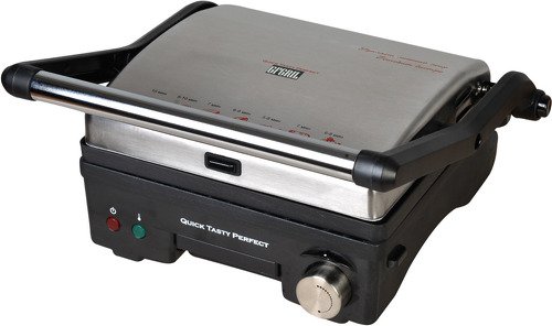 Электрогриль GFGril GF-130 Plate Free 1800 Вт. серебристый/черный