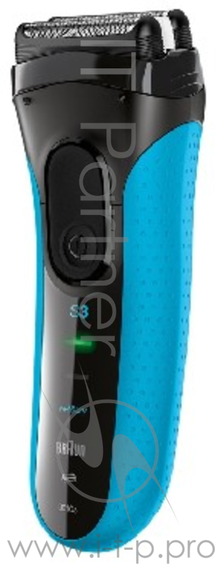 Электробритва BRAUN 3010S голубой/черный