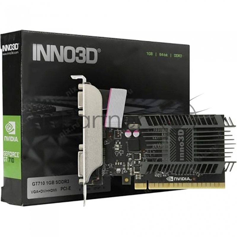 Видеокарта Inno3D GT710 2Gb SDDR3 64bit VGA, DVI, HDMI (N710-1SDV-E3BX) RTL