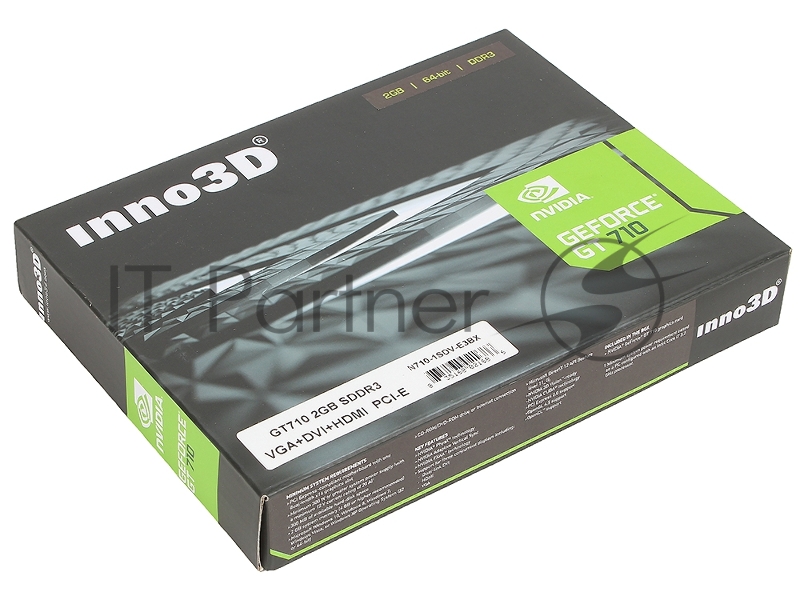 Видеокарта Inno3D GT710 2Gb SDDR3 64bit VGA, DVI, HDMI (N710-1SDV-E3BX) RTL