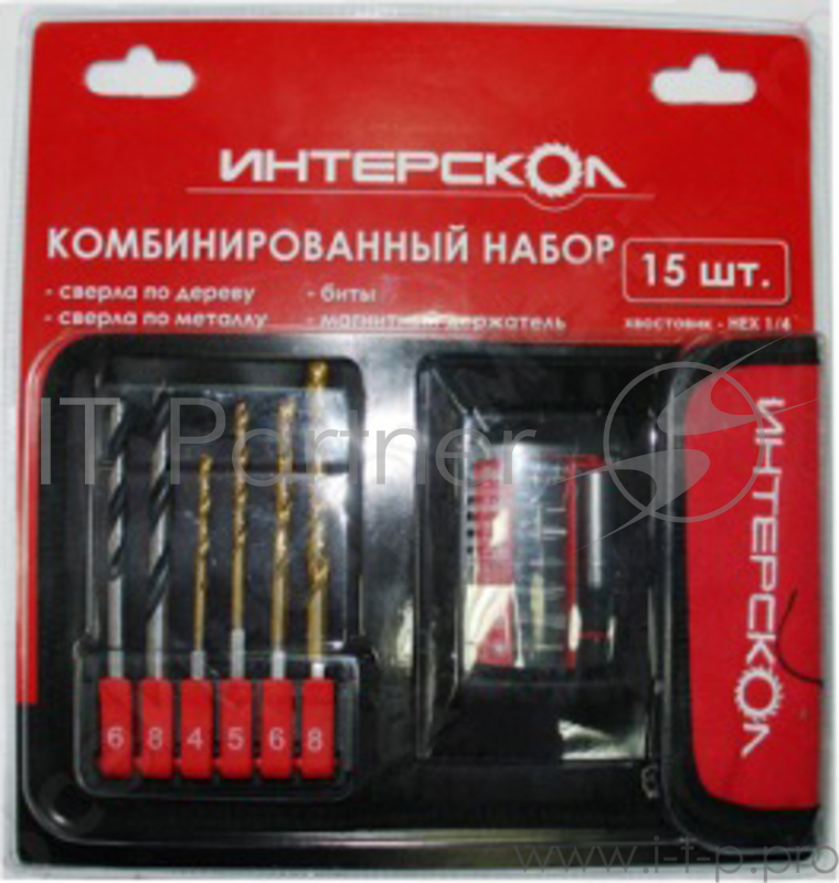 Набор оснастки Интерскол 2039900700000 (15пред.) для шуруповертов