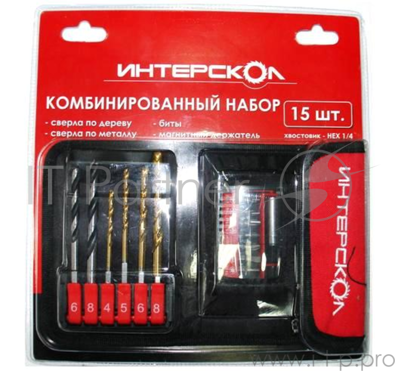 Набор оснастки Интерскол 2039900700000 (15пред.) для шуруповертов