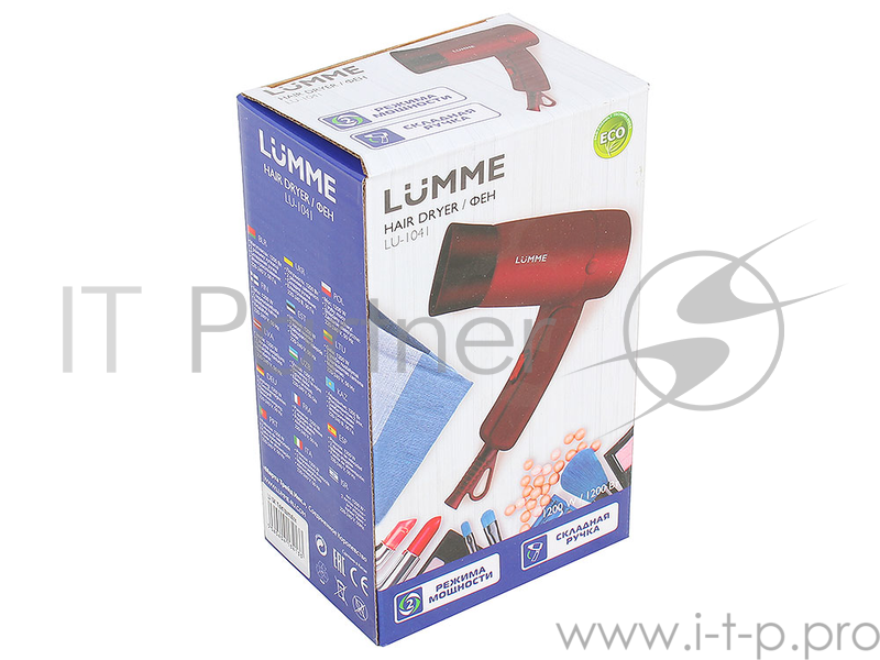 Фен LUMME LU-1041 фиолетовый турмалин