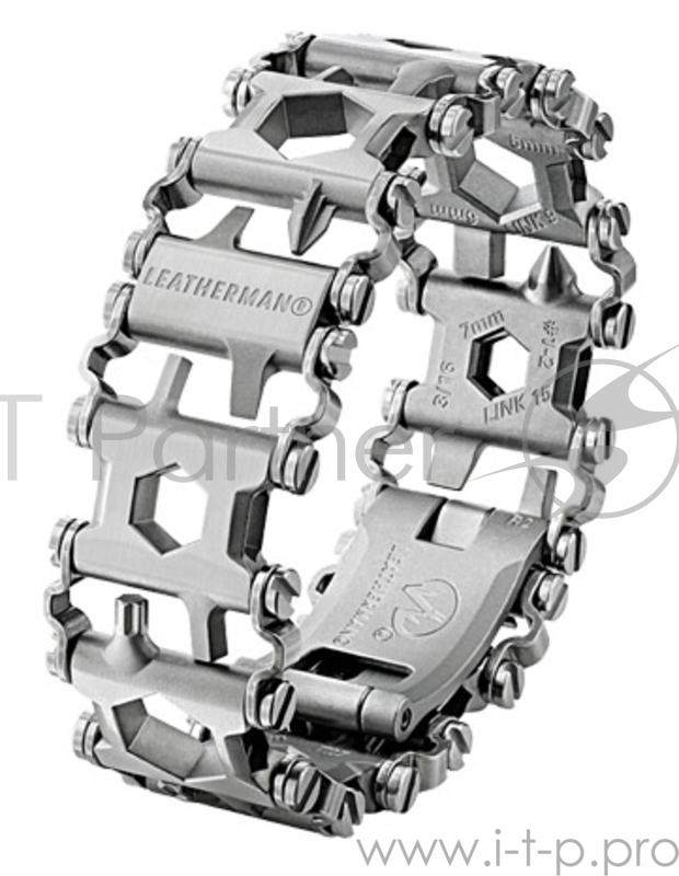 Браслет многофункц. Leatherman TREAD Metric (832325) серебристый подар.коробка