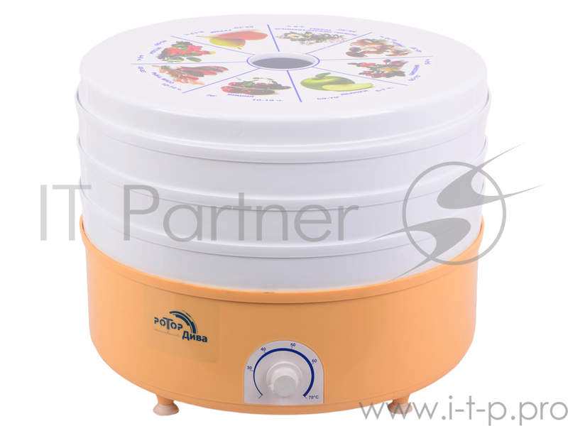 Сушка для фруктов и овощей Ротор СШ 007-06 5 под. 520 Вт. салатовый