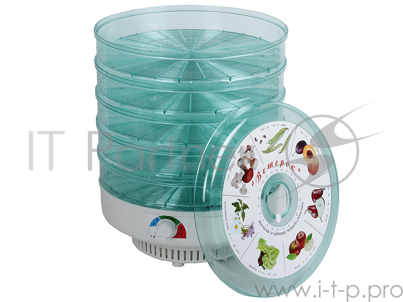 Сушка для фруктов и овощей Спектр-Прибор Ветерок-5 5под. 500Вт белый