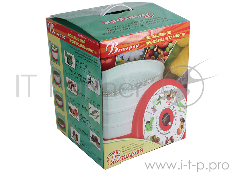 Сушка для фруктов и овощей Спектр-Прибор Ветерок-5 5под. 500Вт белый