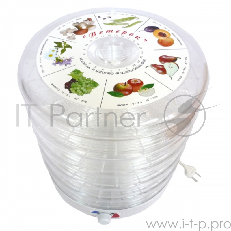 Сушка для фруктов и овощей Спектр-Прибор Ветерок-5 5под. 500Вт белый