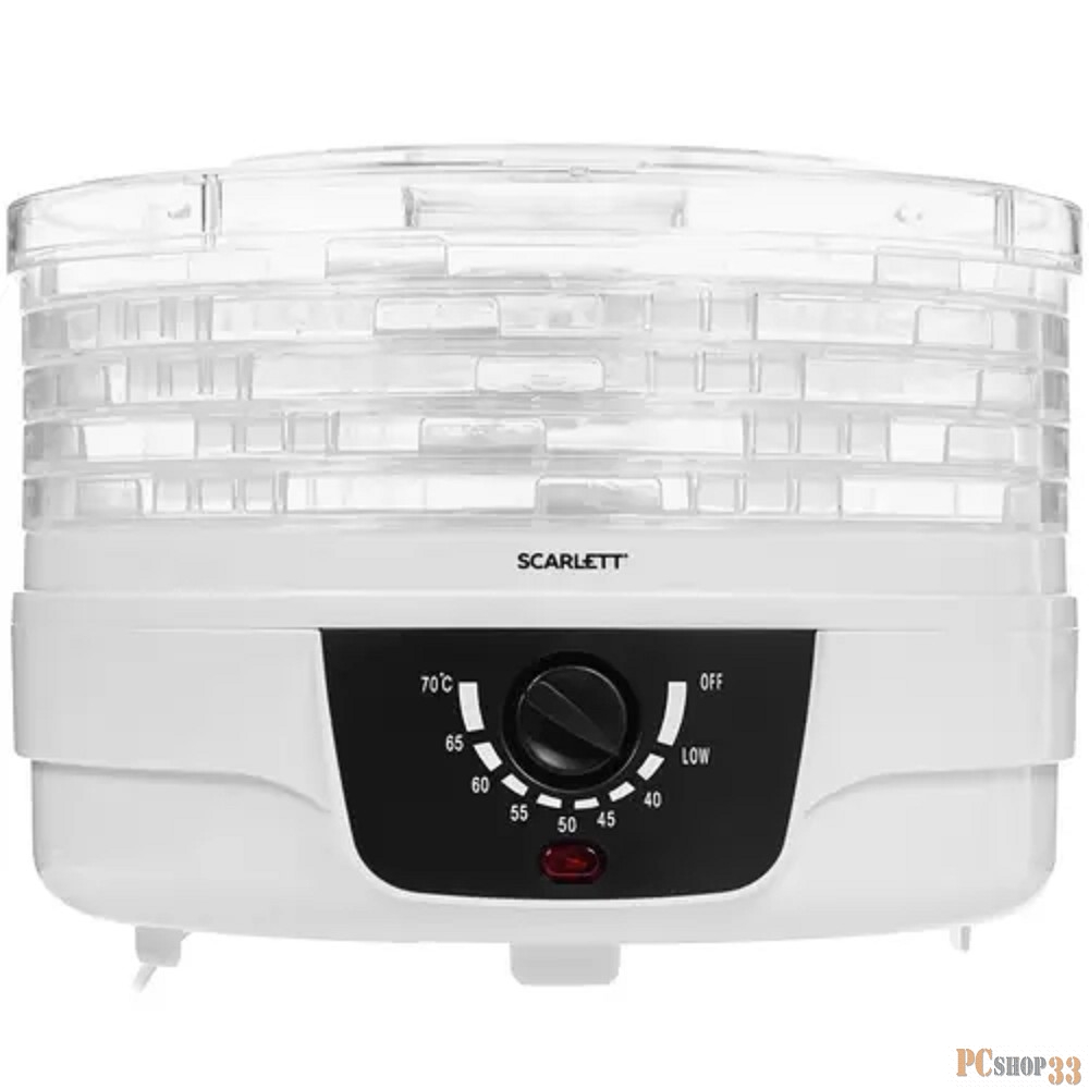 Сушка для фруктов и овощей Scarlett SC-FD421004 5под. 250Вт белый