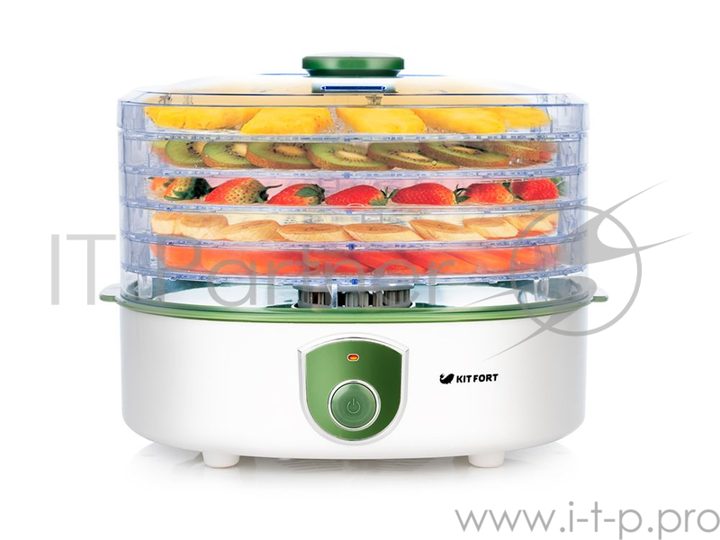 Сушка для фруктов и овощей Kitfort KT-1901 5под. 250Вт белый
