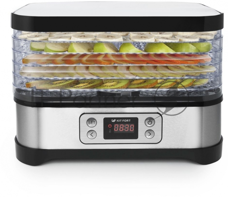 Сушка для фруктов и овощей Kitfort КТ-1903 5под. 250Вт черный